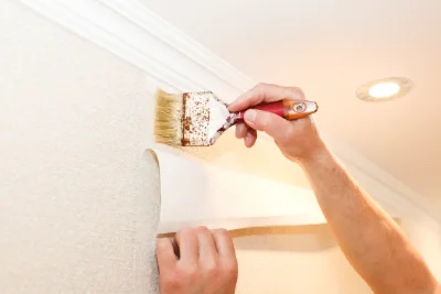 Pose de papier peint à Sainte-Adresse — revêtements muraux et toiles de verre